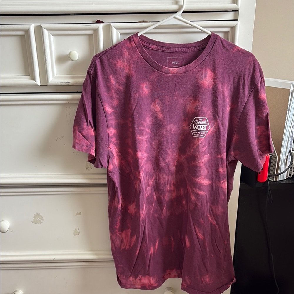 Vans Maroon Tie-Dye Tee